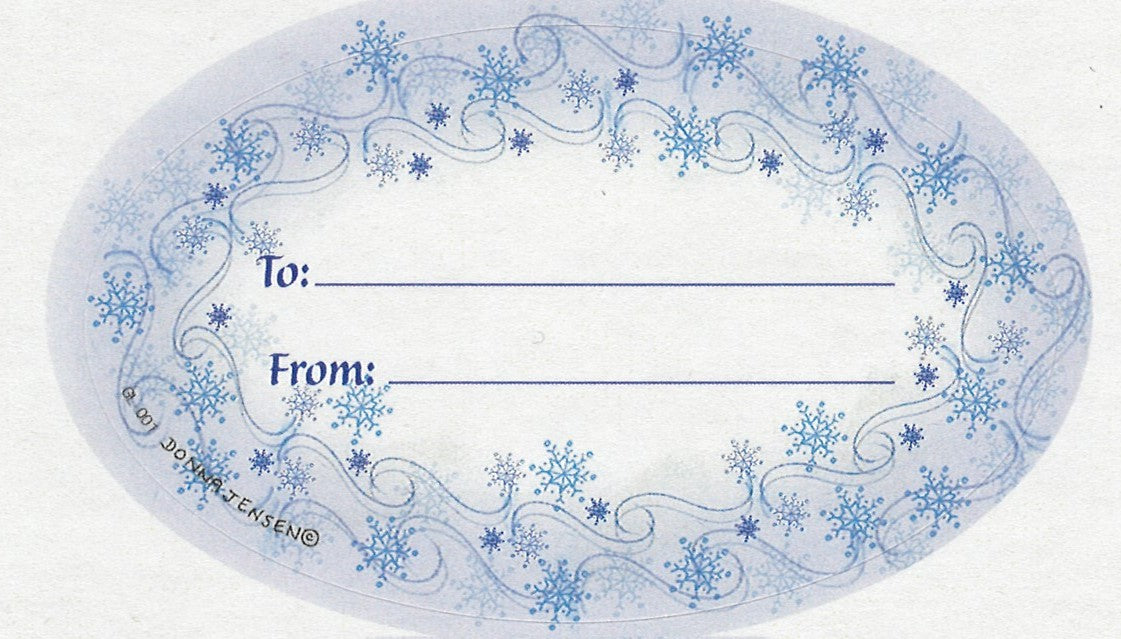 Adhesive Labels - Snowflakes