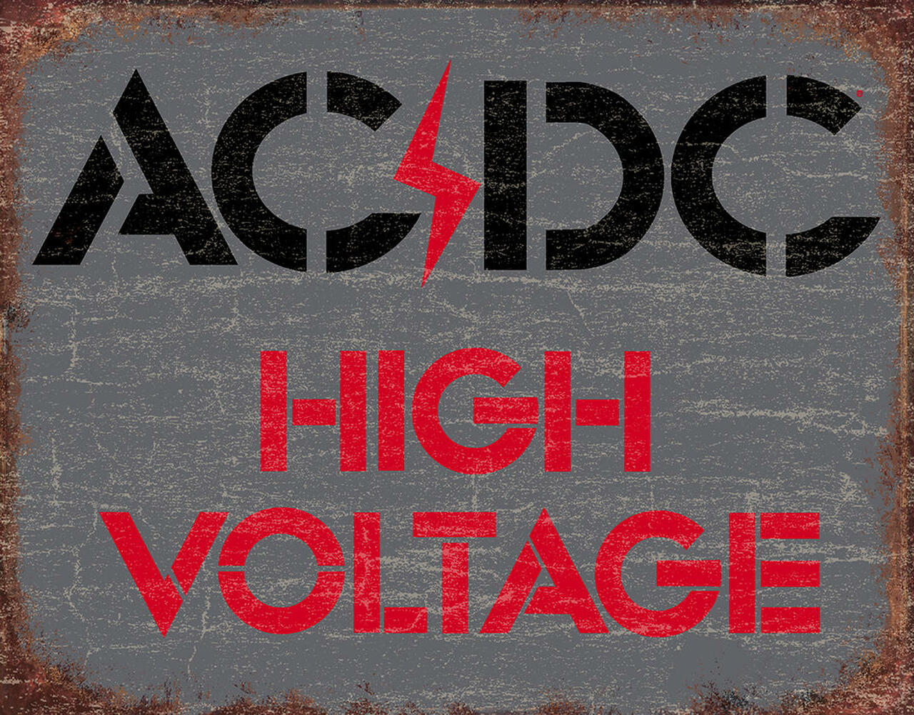 Tin Sign - AC DC High Voltage by Homeportonline