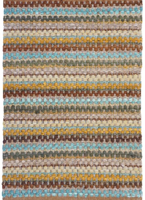 Strata Rag Rug Cotton Nutmeg 30" x 50" by Homeportonline