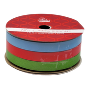 3/8 Inch Curling Ribbon - 3 Colors - 24 Feet Each - Blue/Red/Green
