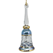 Gold Cut Etched Bell - Blue