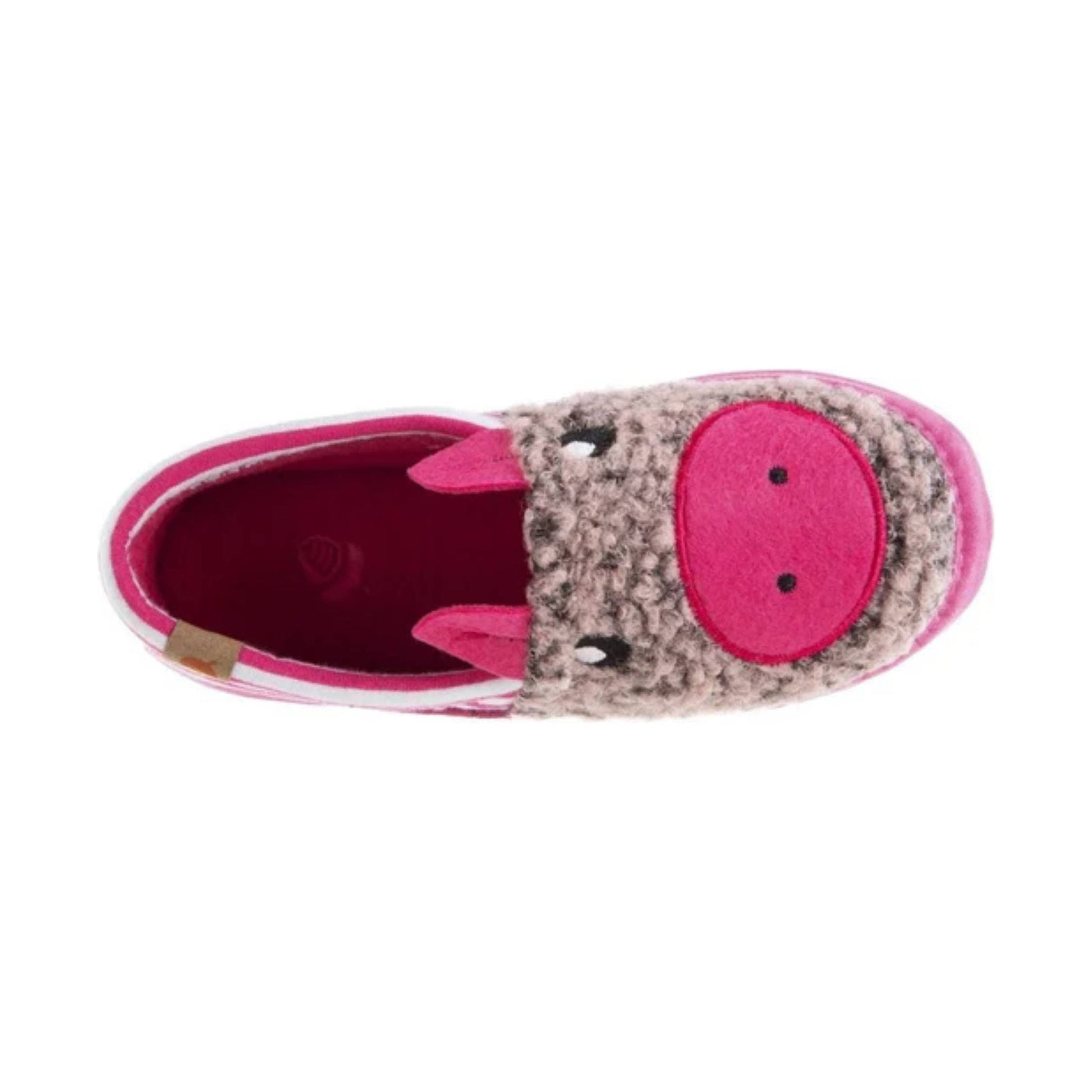 Acorn Kids' Critter Novelty Moc Slippers - Pale Pink by Lenny's Shoe & Apparel