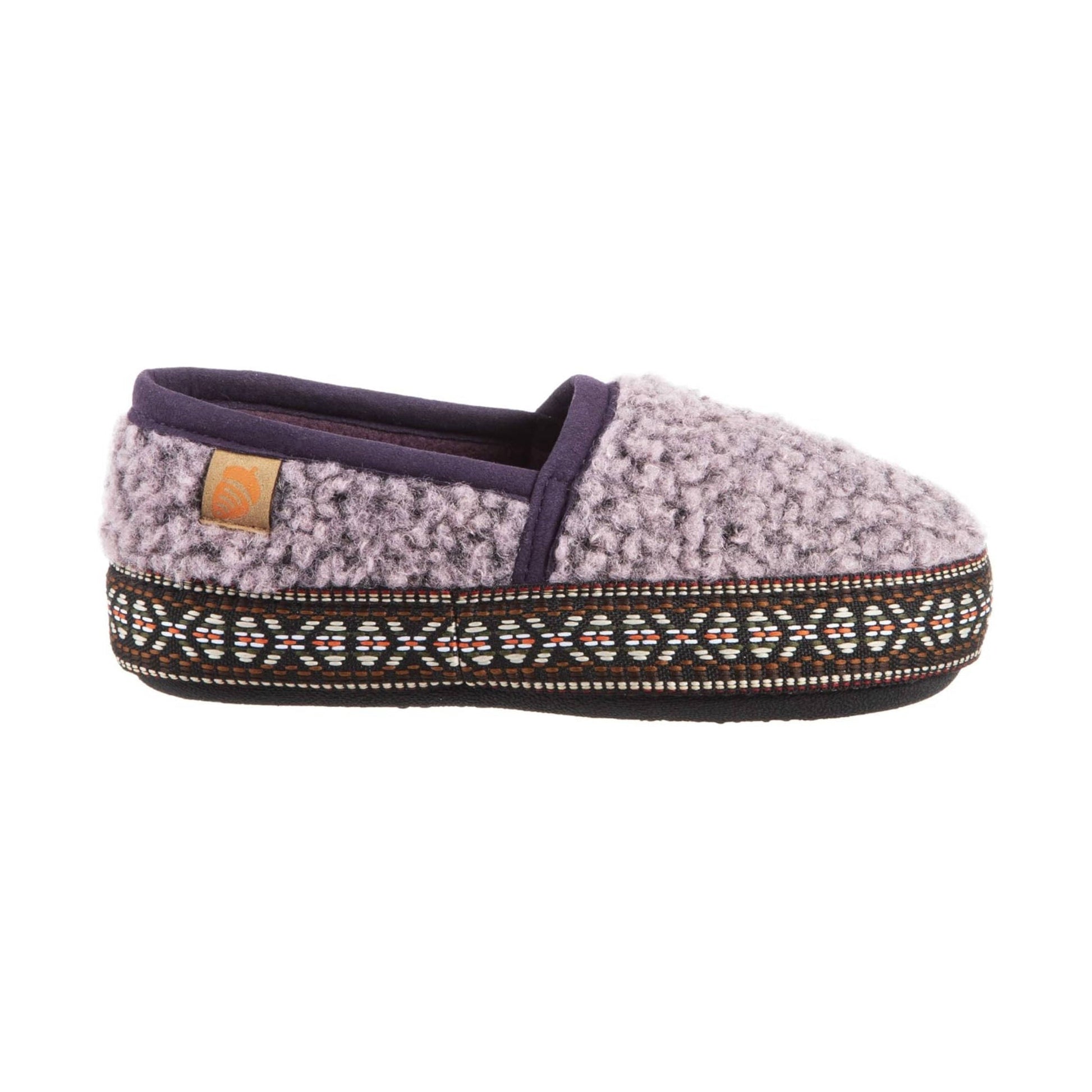 Acorn Kids' L'il Woven Trim Moc Slippers - Iris by Lenny's Shoe & Apparel