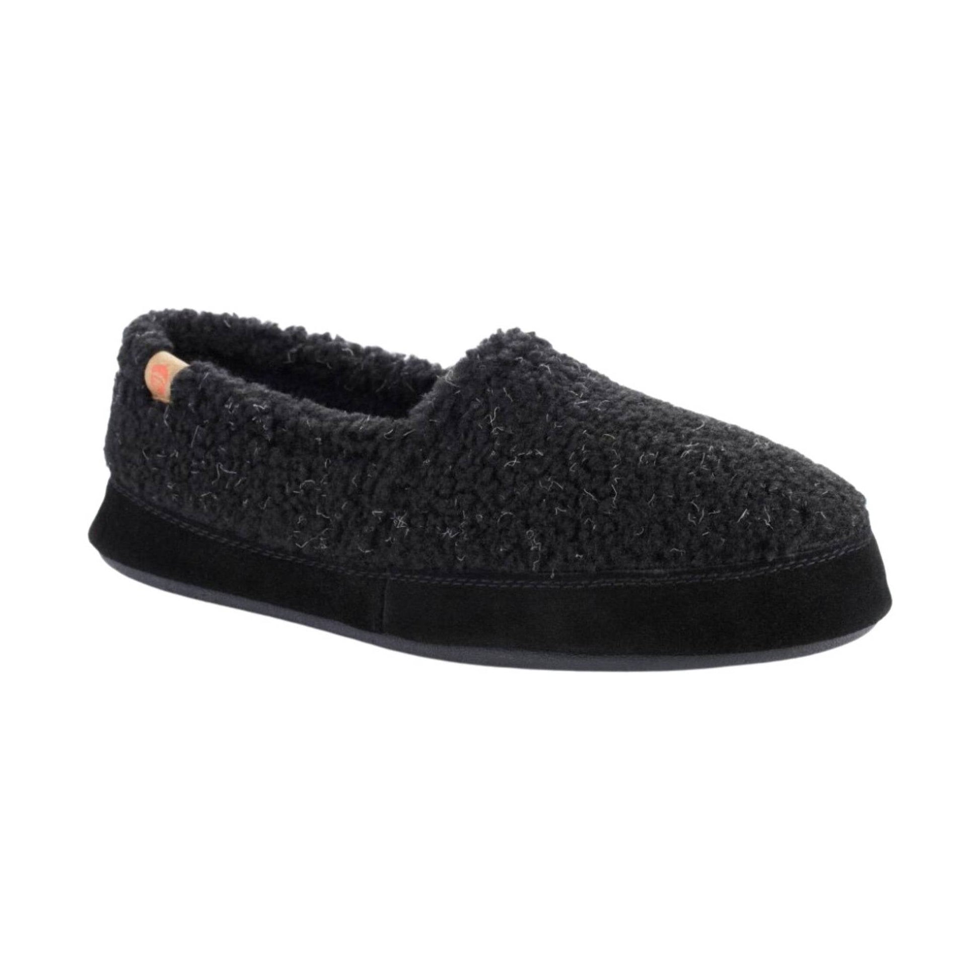 Acorn Men's Moc Slippers - Black Berber by Lenny's Shoe & Apparel