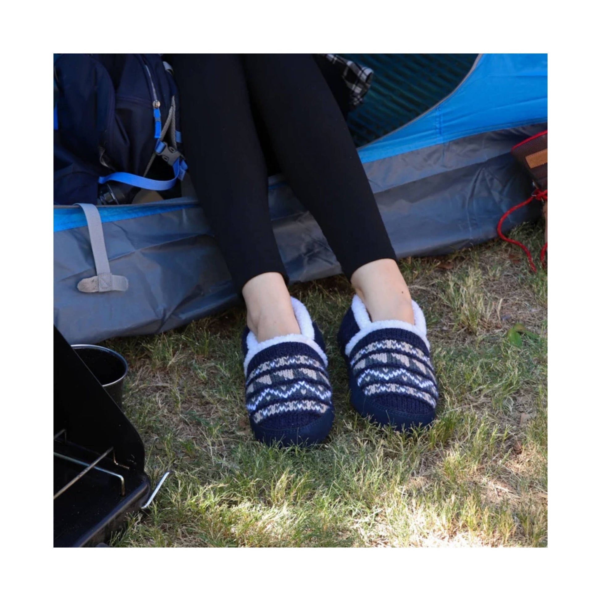 Acorn Women's Nordic Moc Slipper - Nordic Blue by Lenny's Shoe & Apparel