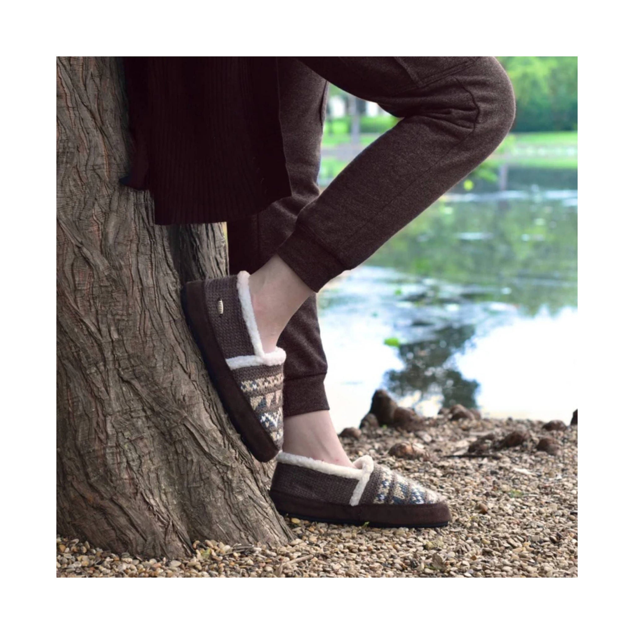 Acorn Women's Nordic Moc Slipper - Nordic Brown by Lenny's Shoe & Apparel