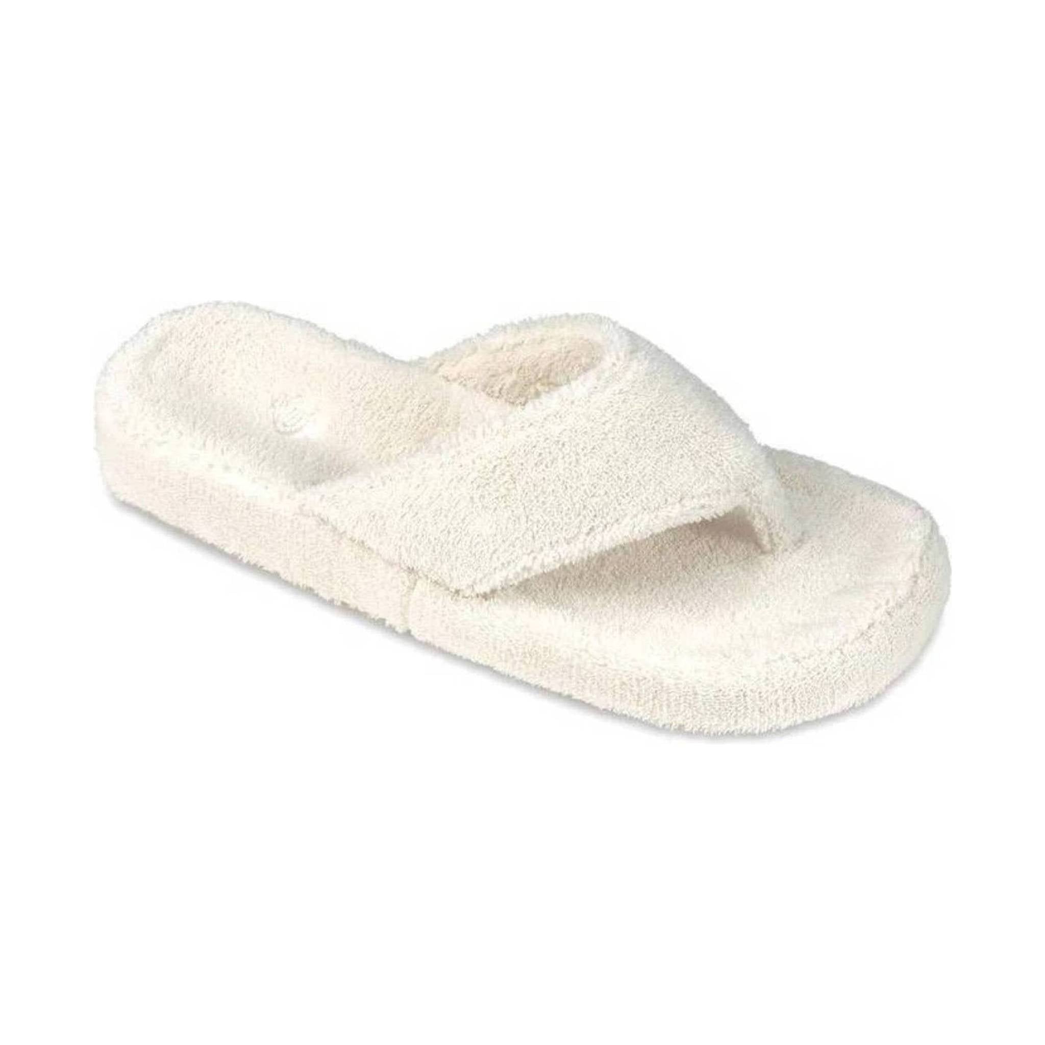 Acorn Women's Spa Thong Slipper - Natural by Lenny's Shoe & Apparel