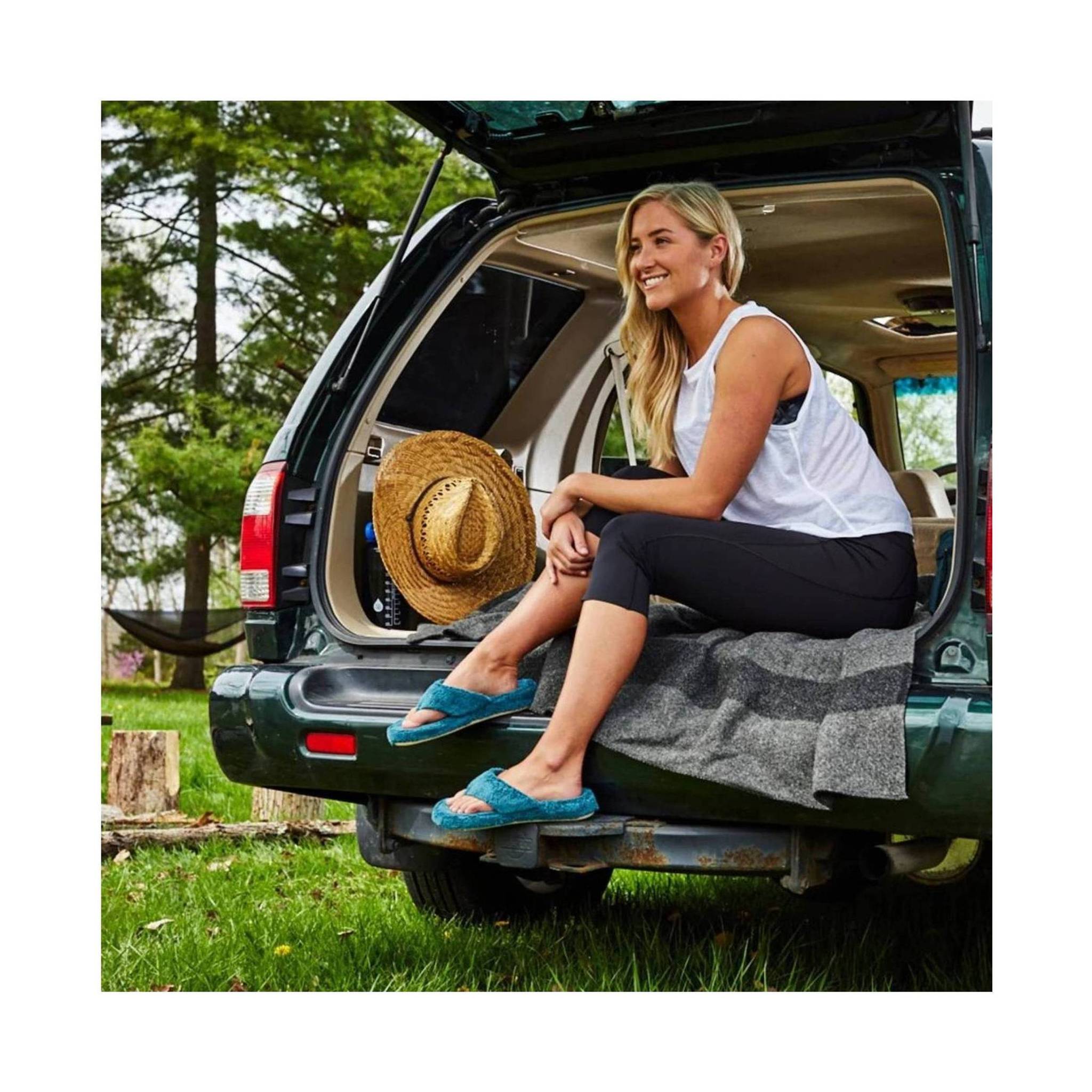 Acorn Women's Spa Thong Slipper - Peacock by Lenny's Shoe & Apparel