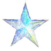 Lighted Holographic Star with Remote Control - 15 Inch