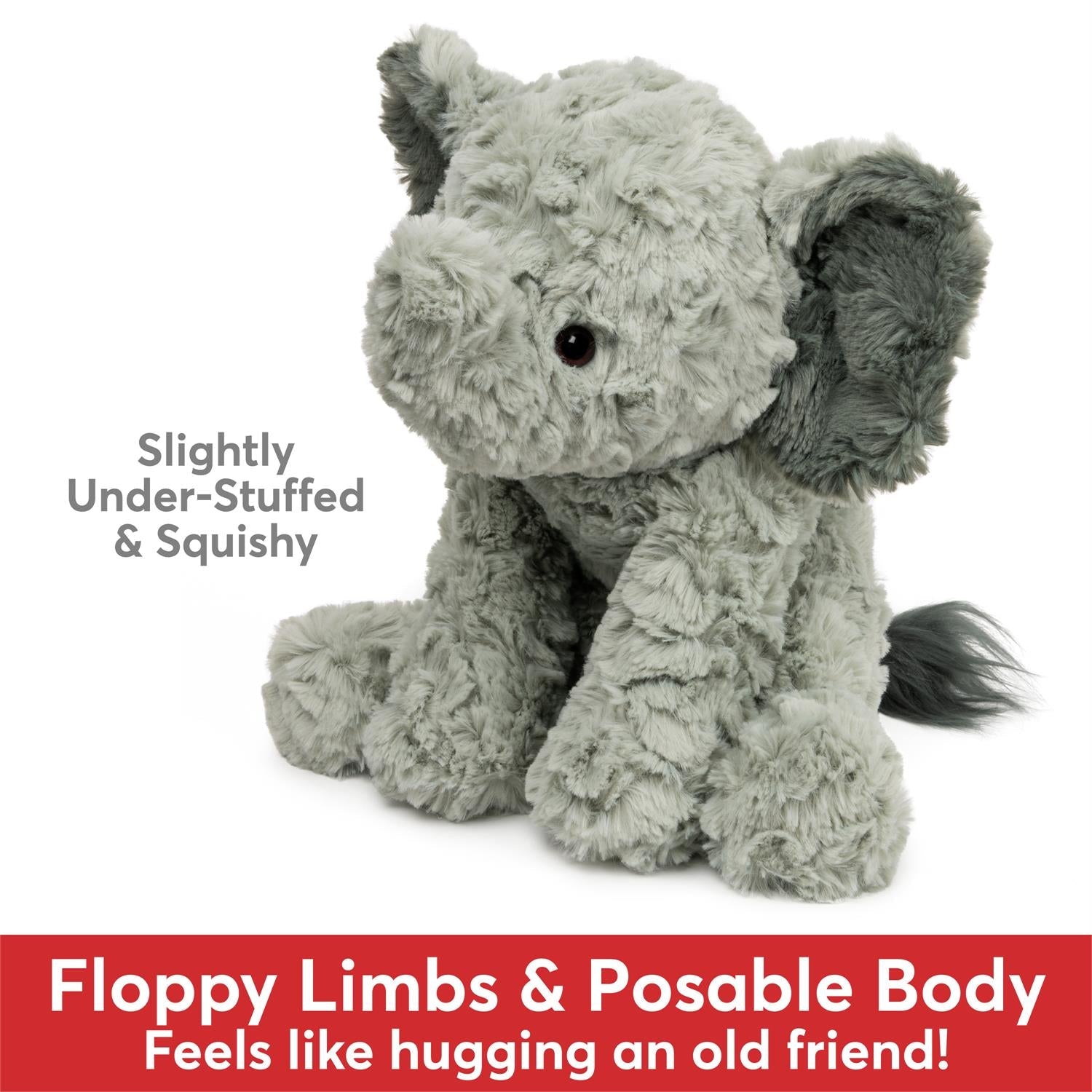 Plush Cozys Elephant Grey 10" by Homeportonline