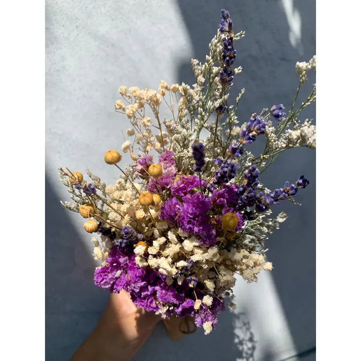 Dried Flowers Burlap Bouquet