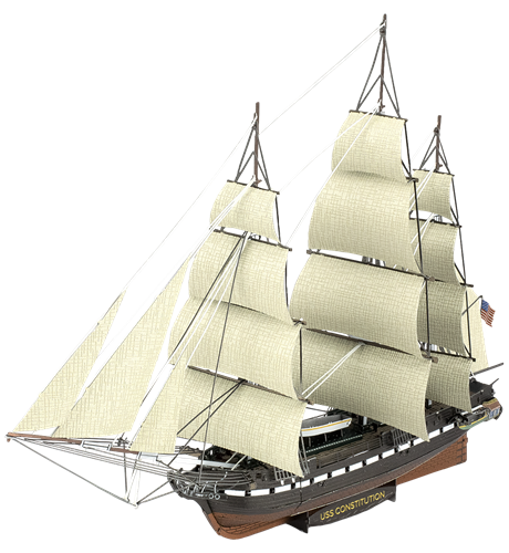 Premium Series Metal Model Kit USS Constitution by Homeportonline