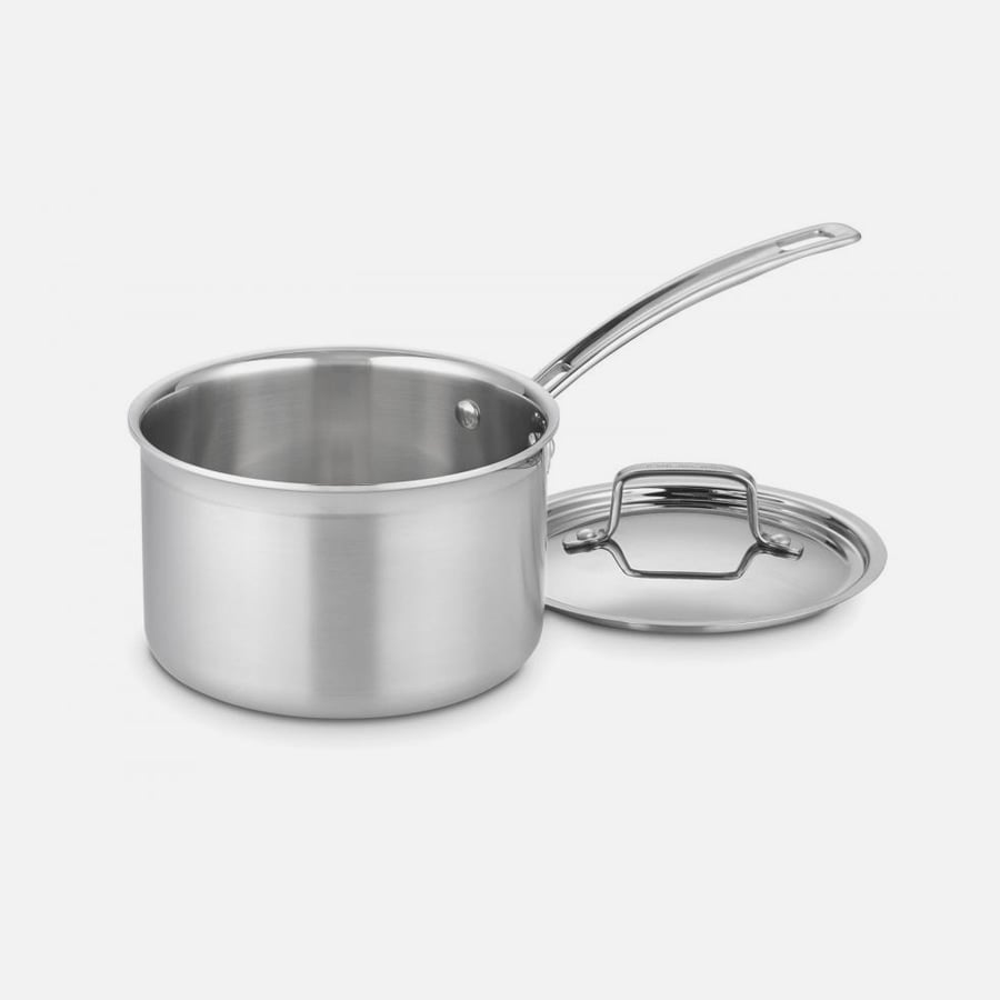 Cookware - Multi-Clad Pro Stainless Saucepan 3.0qt w/Cover by Homeportonline
