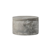 Decor Box with Lid Grey Cement Large by Homeportonline