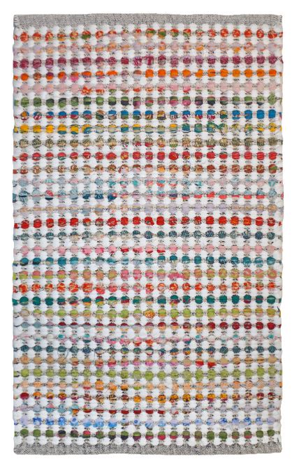 Carter Rag Rug Cotton Pink 2' x 3' by Homeportonline