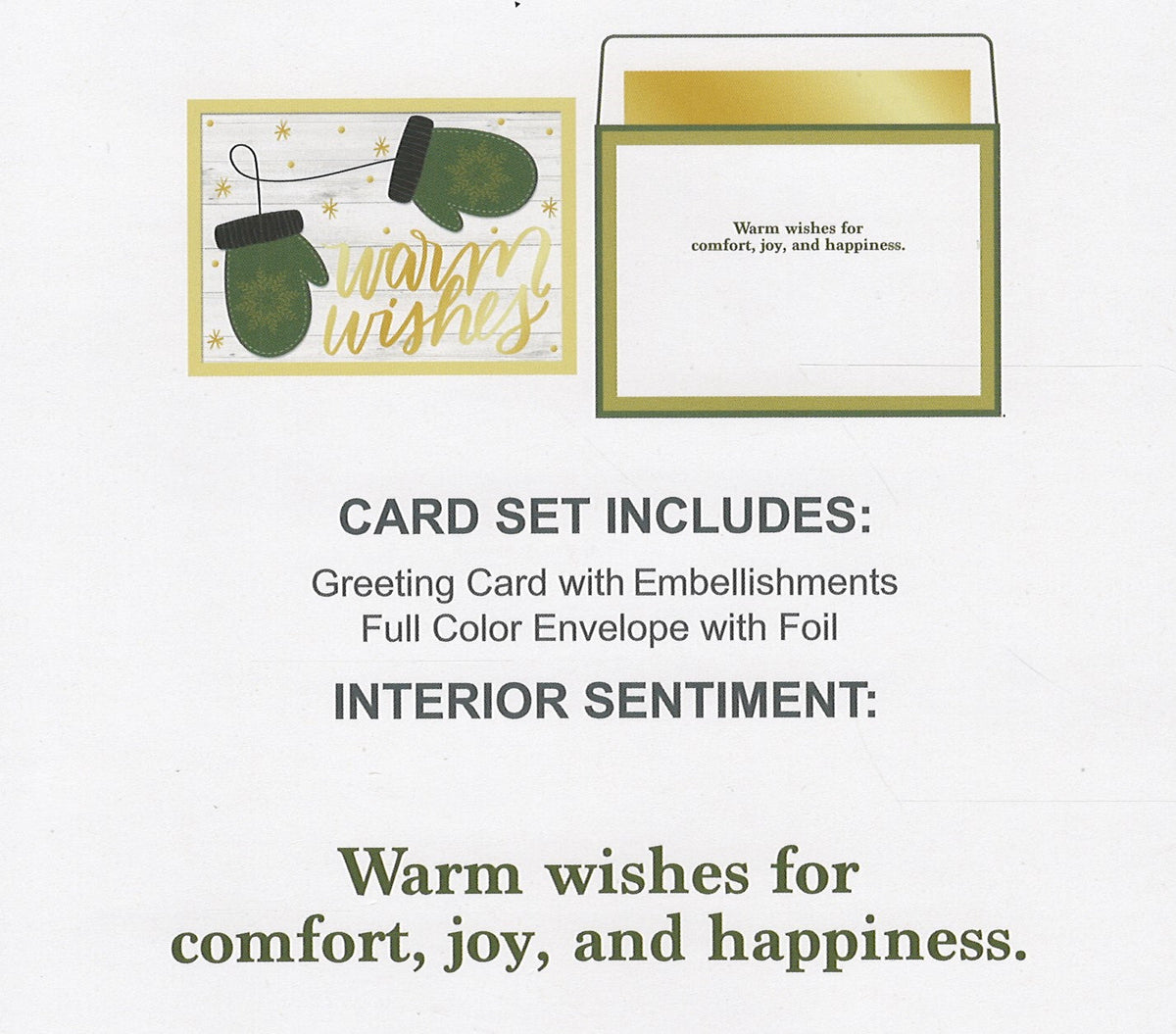 Mitten Warm Wishes Card