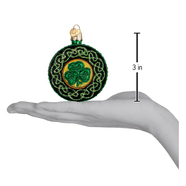 Celtic Brooch Glass Ornament