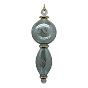 Sage Green Stacked Sphere Ornament with Etched Design