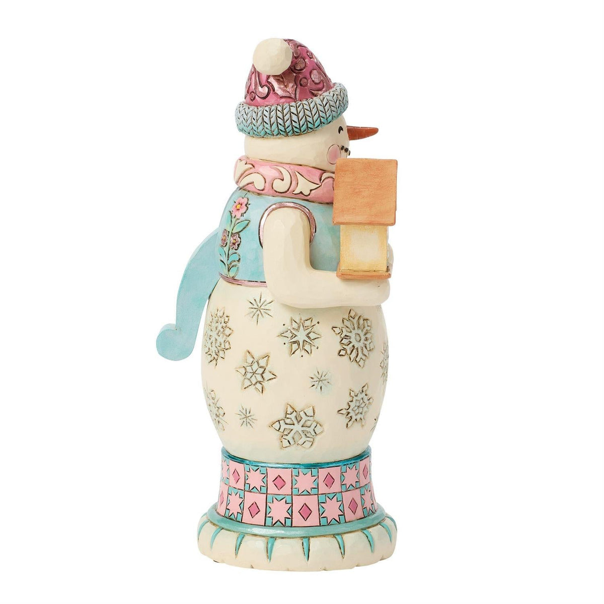 Snowman Nutcracker Figurine Pastel