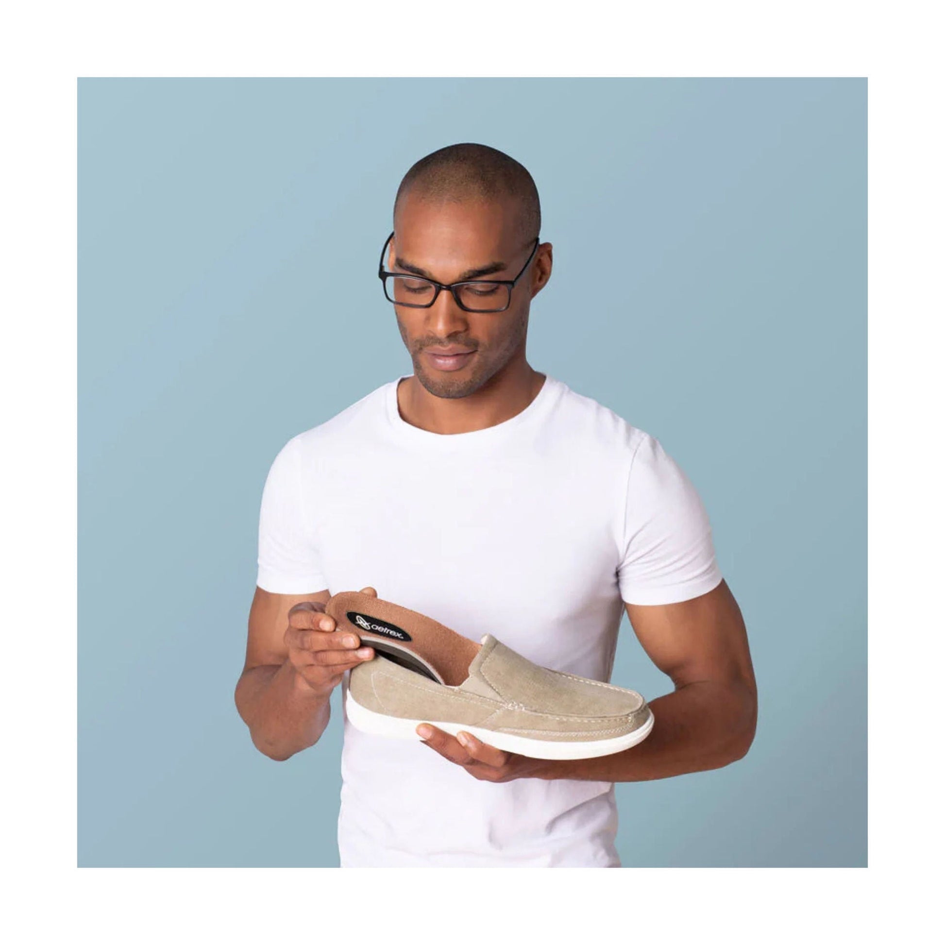 Aetrex Men's Memory Foam Orthotics - Black/Red by Lenny's Shoe & Apparel