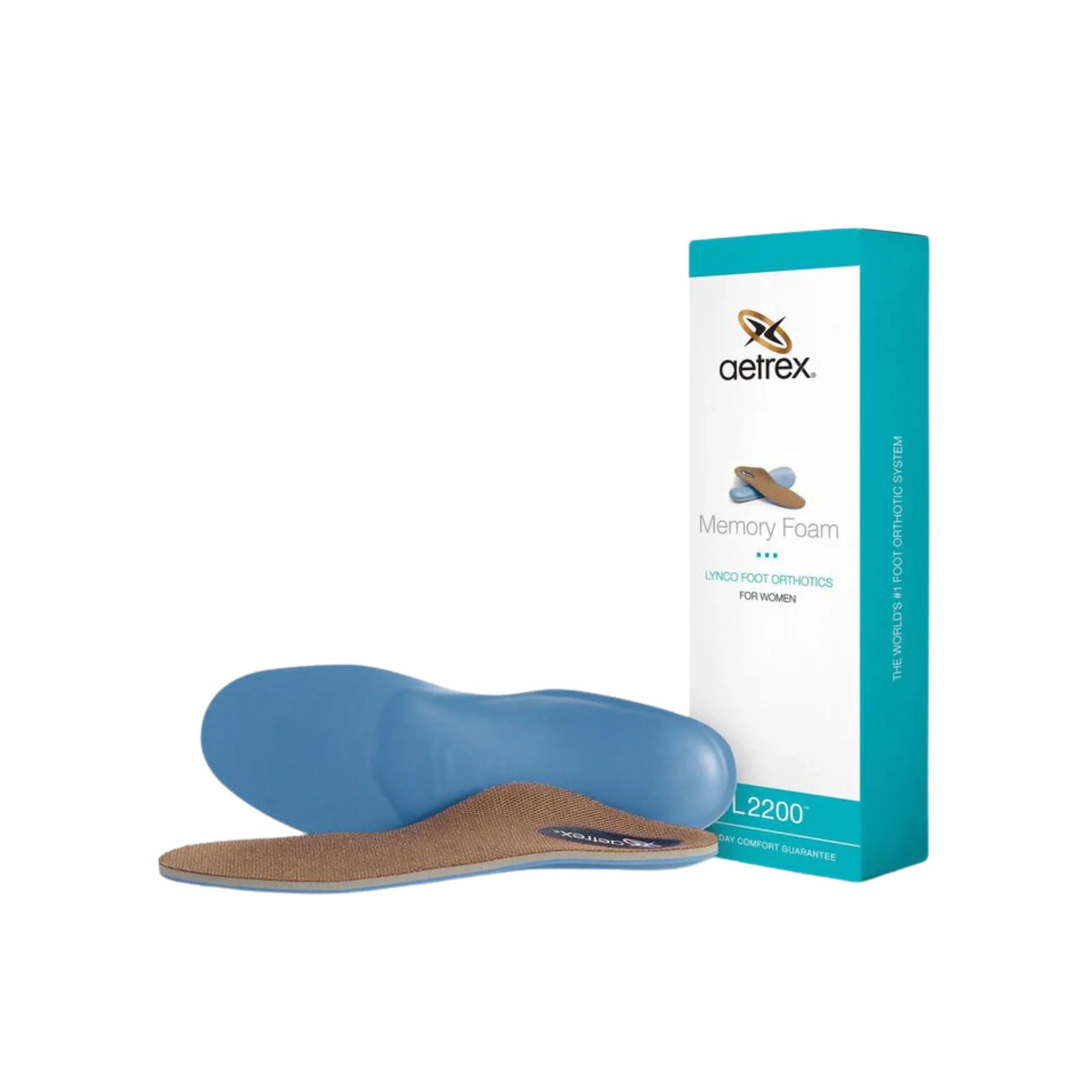 Aetrex Women's Memory Foam Orthotics - Blue by Lenny's Shoe & Apparel