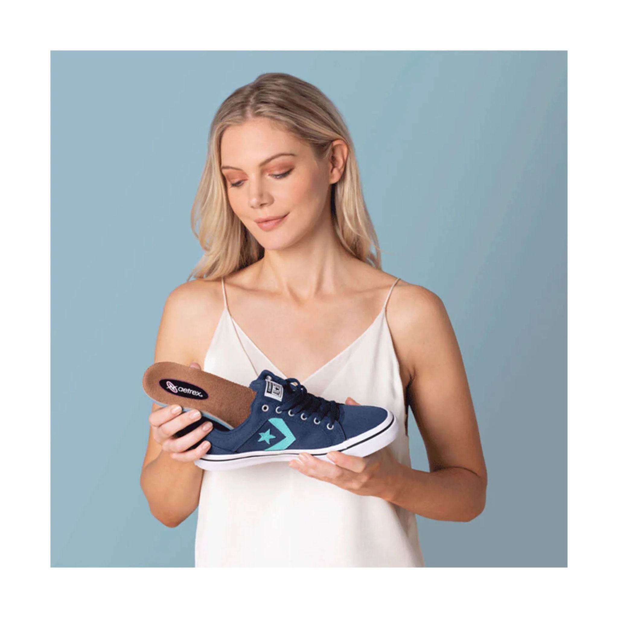 Aetrex Women's Memory Foam Orthotics - Blue by Lenny's Shoe & Apparel