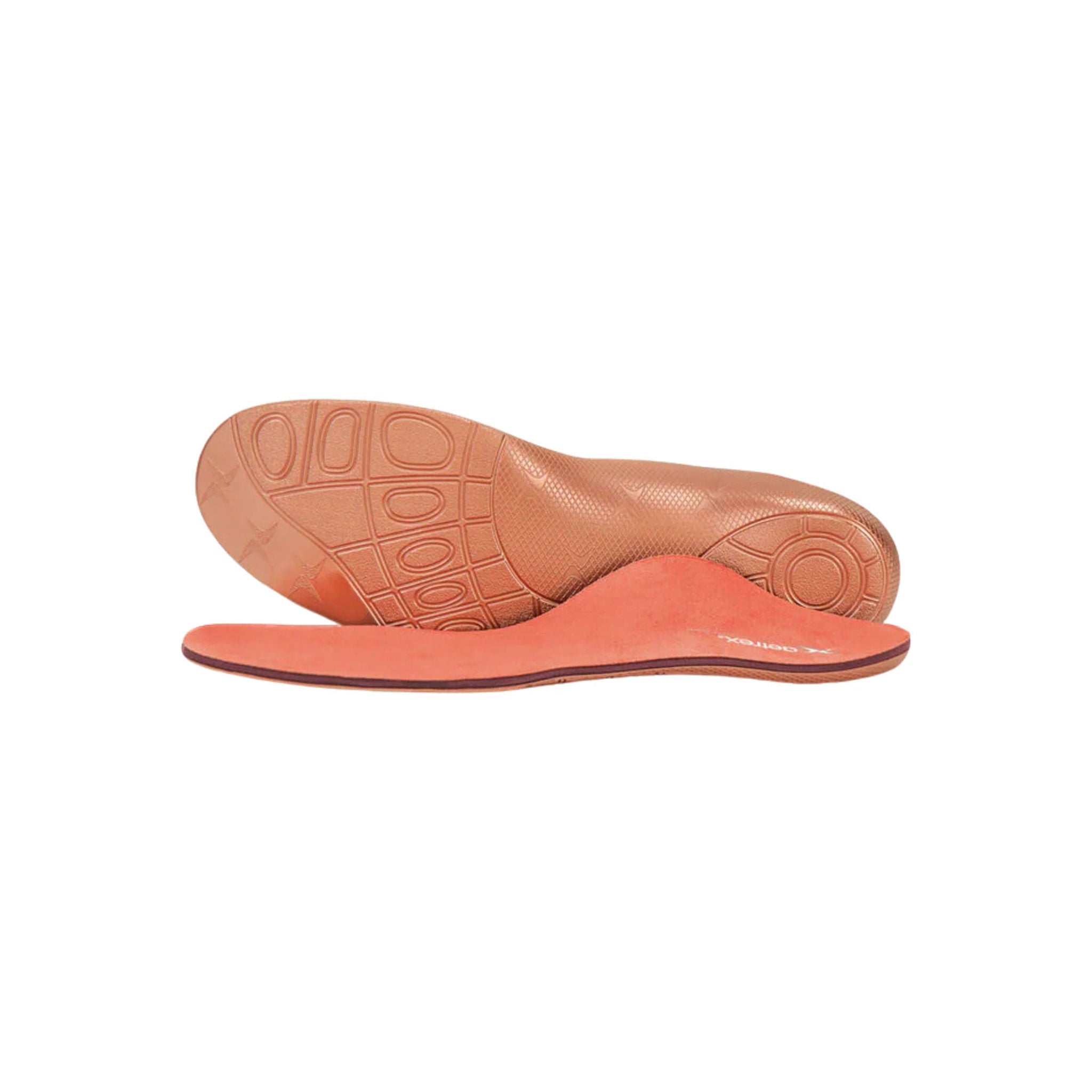 Aetrex Women's Premium Memory Foam Medium to High Arch Orthotics - Peach