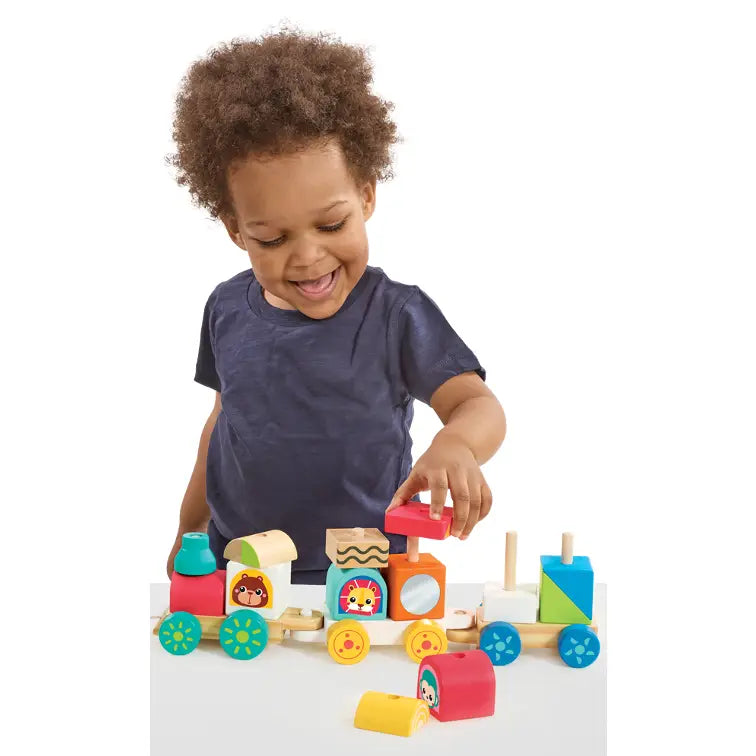 Animal Friends Wooden Stacking Train