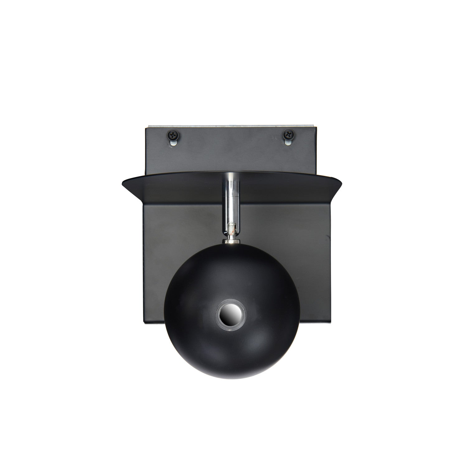 Lamp Wall Sconce With Shelf and USB Port Black Metal by Homeportonline