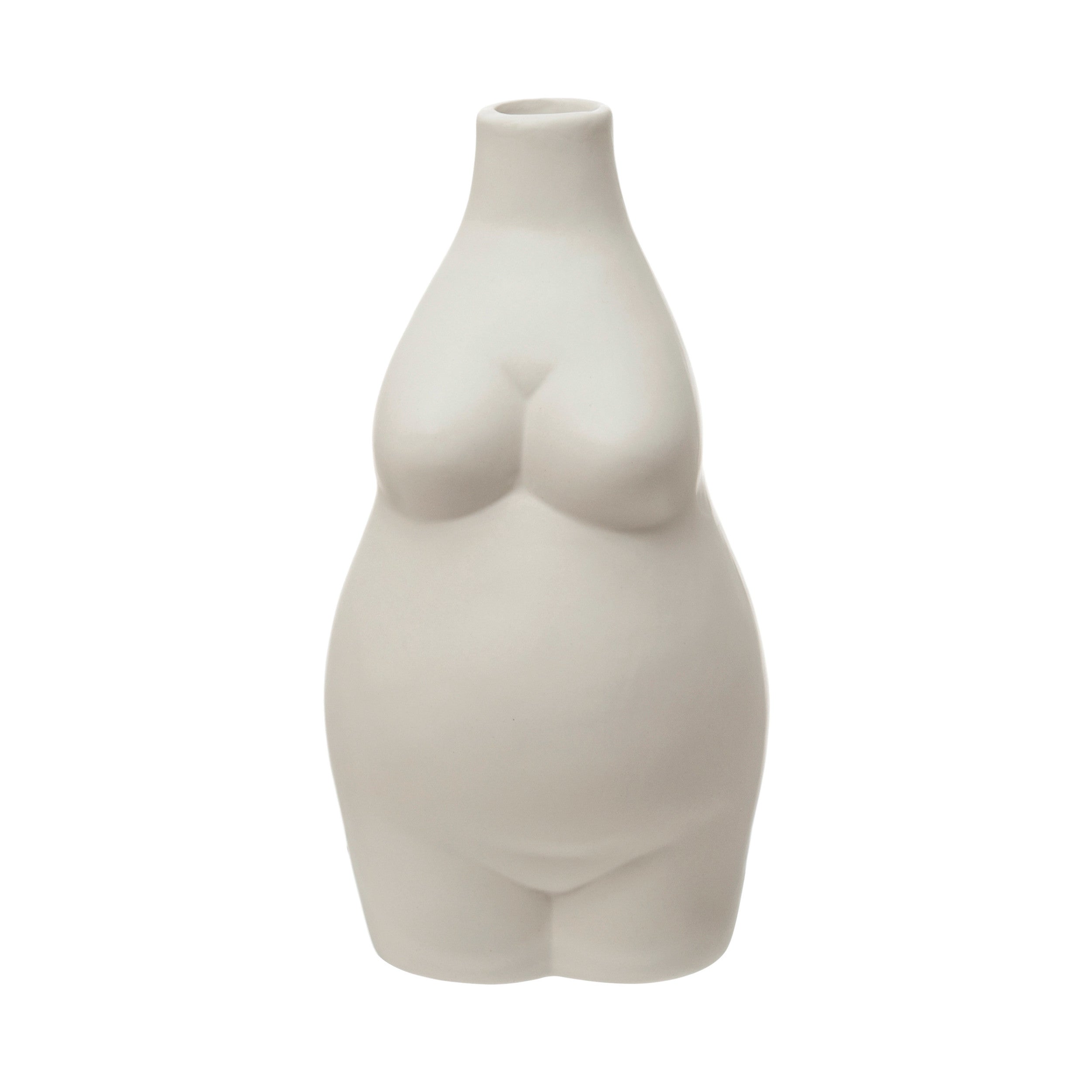 Vase Stoneware Womanly Body White by Homeportonline