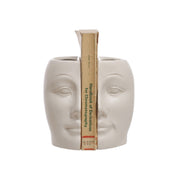 Bookends Faces & Vases Sculpted Stoneware Reactive Glaze Set of 2 by Homeportonline