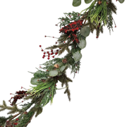Festive Greenery Garland - 5 Feet long