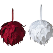 Hanging Poinsettia Ball -