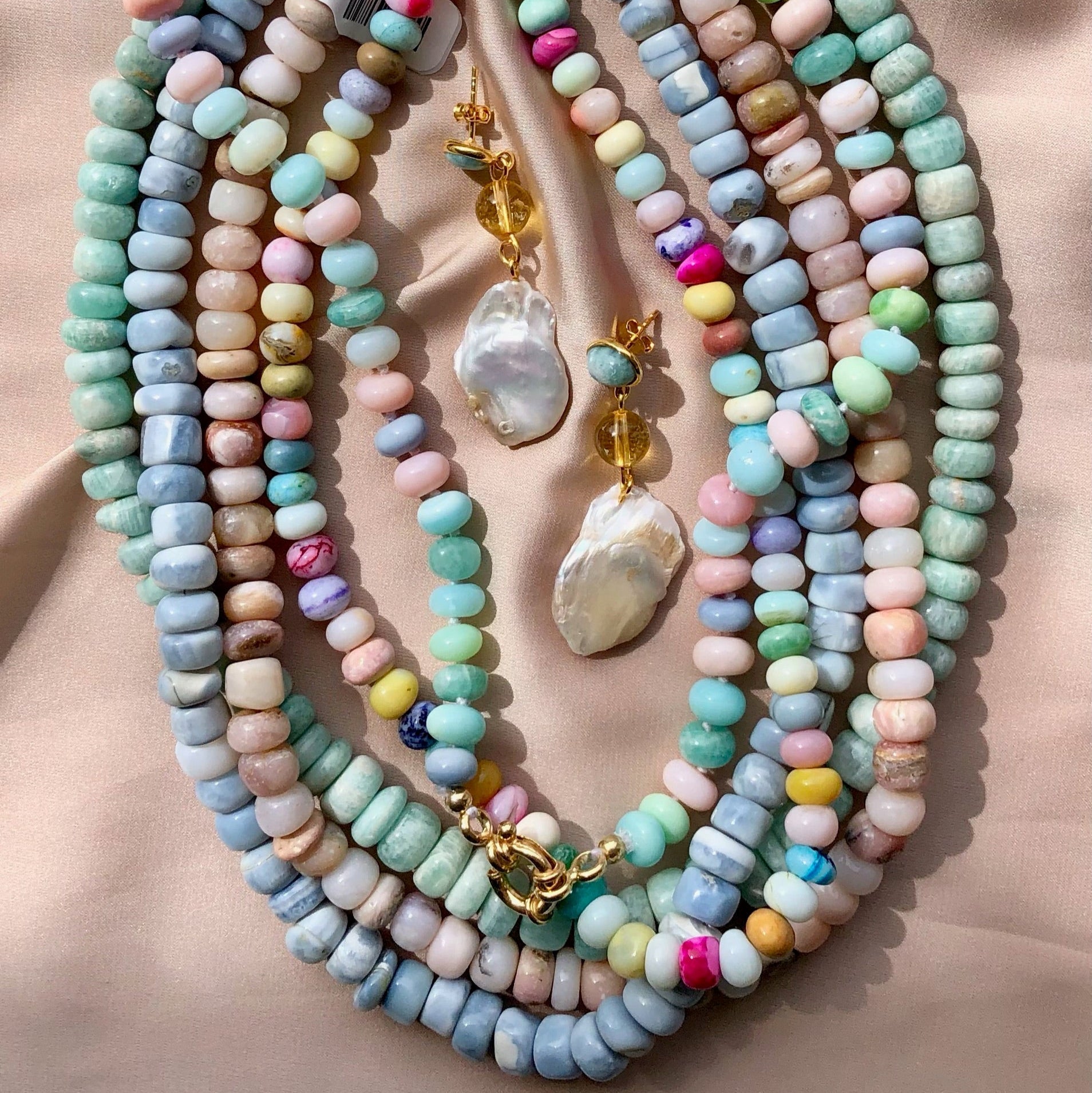 Amazonite Collar Necklace by elliparr