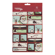 Foil Peel and Stick Gift tags - Juvenile Reds