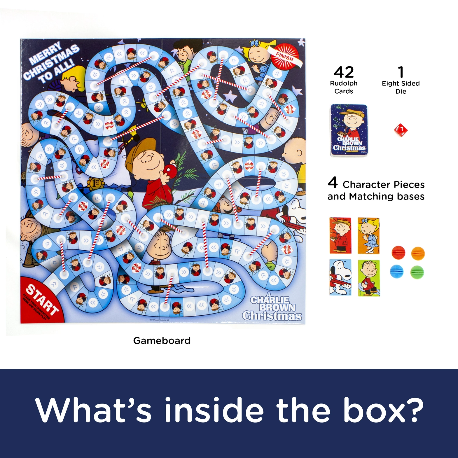 Peanuts Charlie Brown Christmas Board Game
