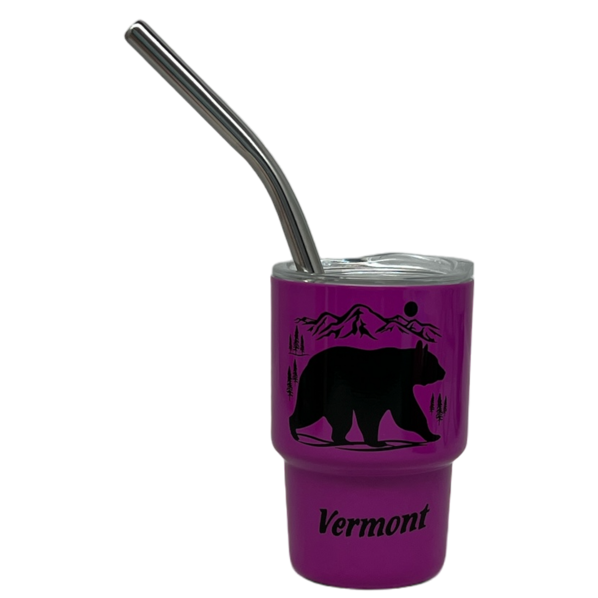 Vermont Bear Stainless Steel  3oz Shooter  - Purple