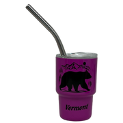 Vermont Bear Stainless Steel  3oz Shooter  - Purple