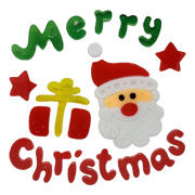 Window Gel Clings - Santa - Merry Christmas
