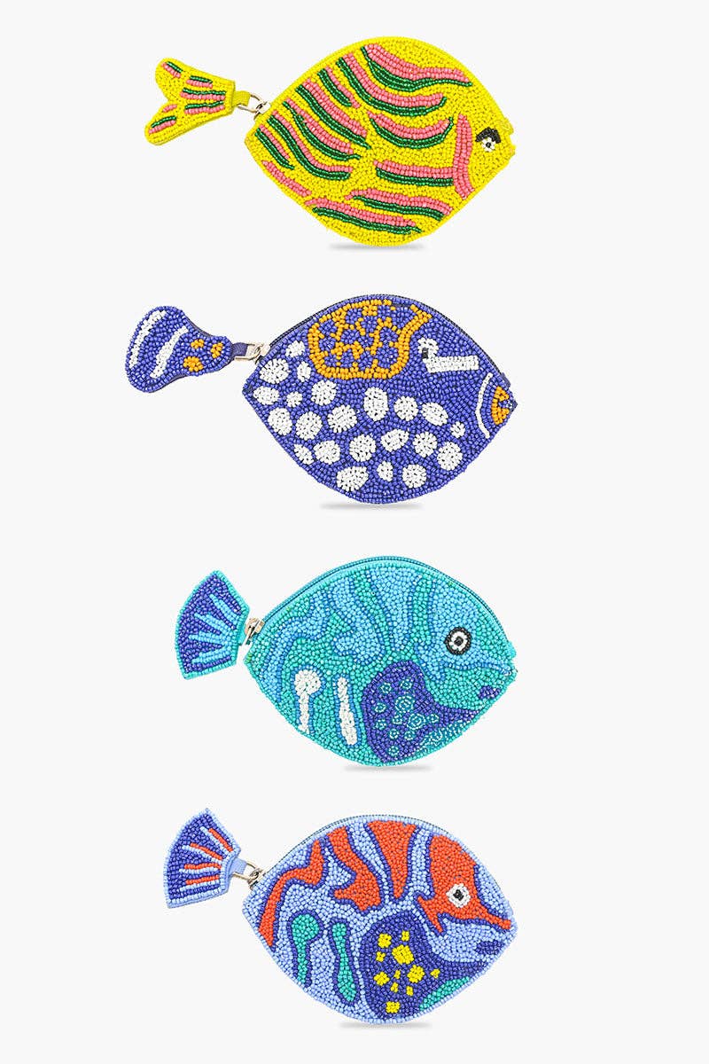 America & Beyond Fish & Fins Mini Coin Pouches by Dear Lucy