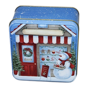 Festive Snowman Treat Tin - 4 Inch