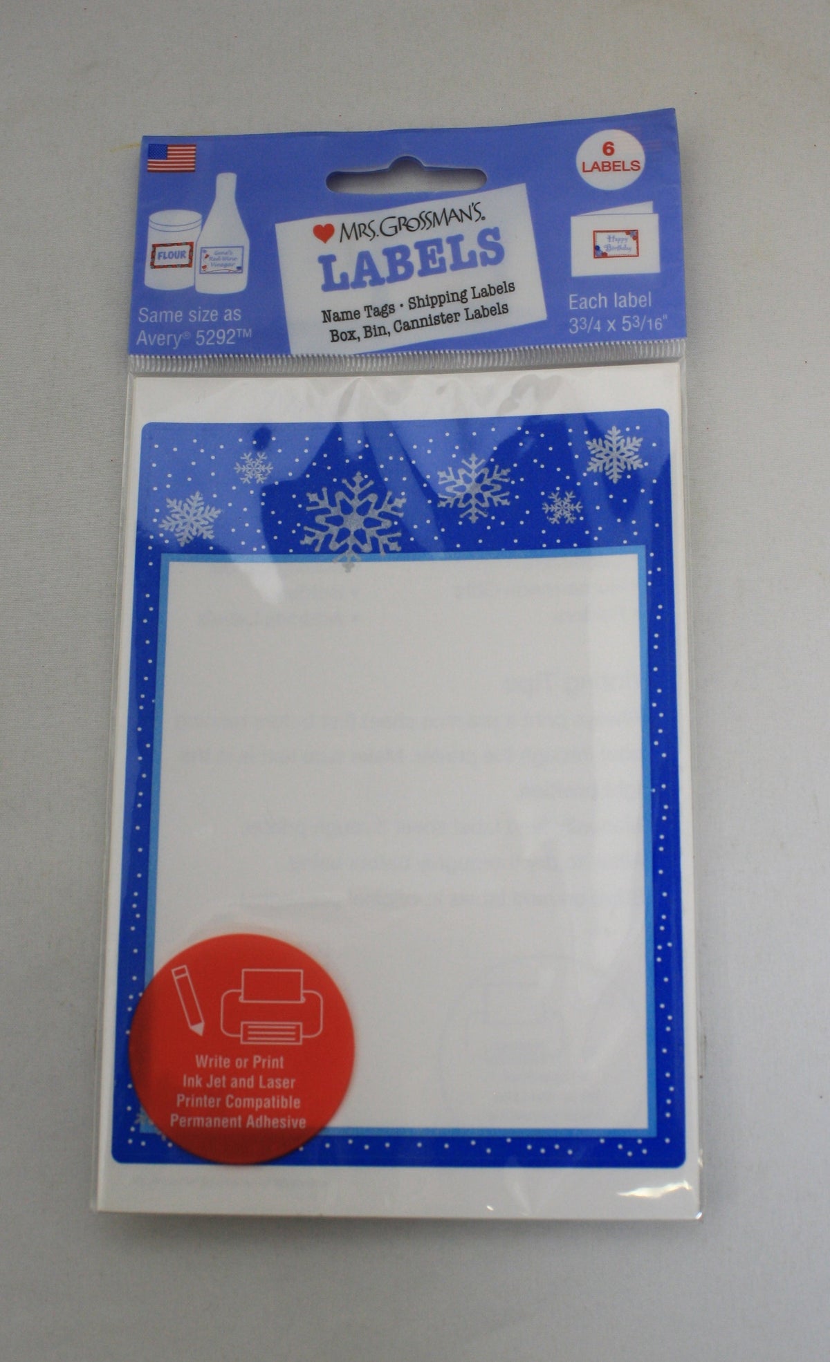Label Snowflake