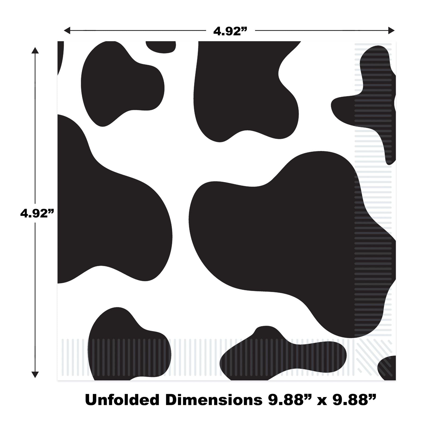 Cow Print Cocktail Napkin