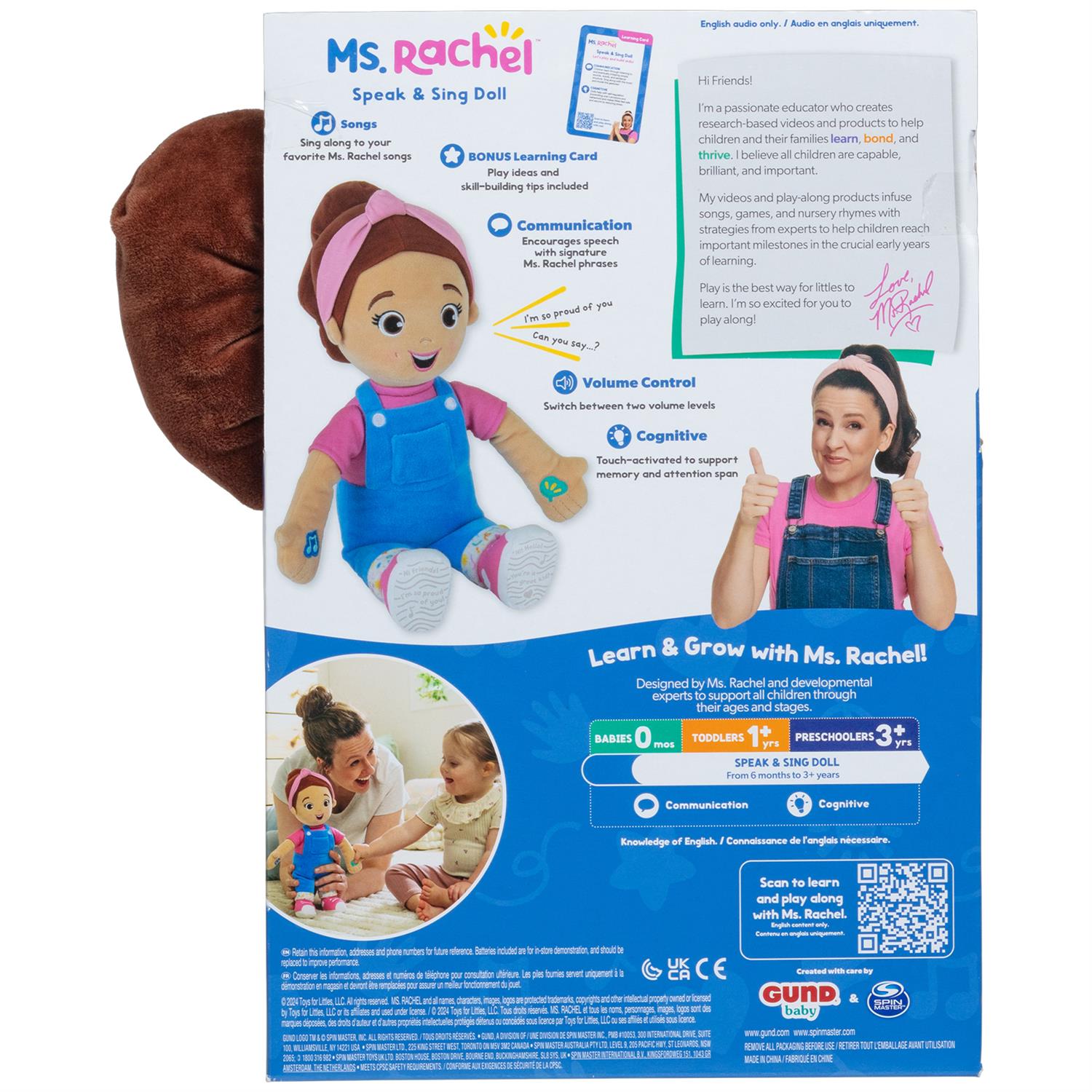 Ms. Rachel Speak And Sing Doll