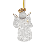 Spun Glass Angel Ornaments with Praying Gesture