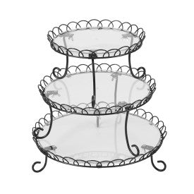 3-Tier Customizable Steel Cupcake and Treat Stand, 13-inch by Kiss the Cook