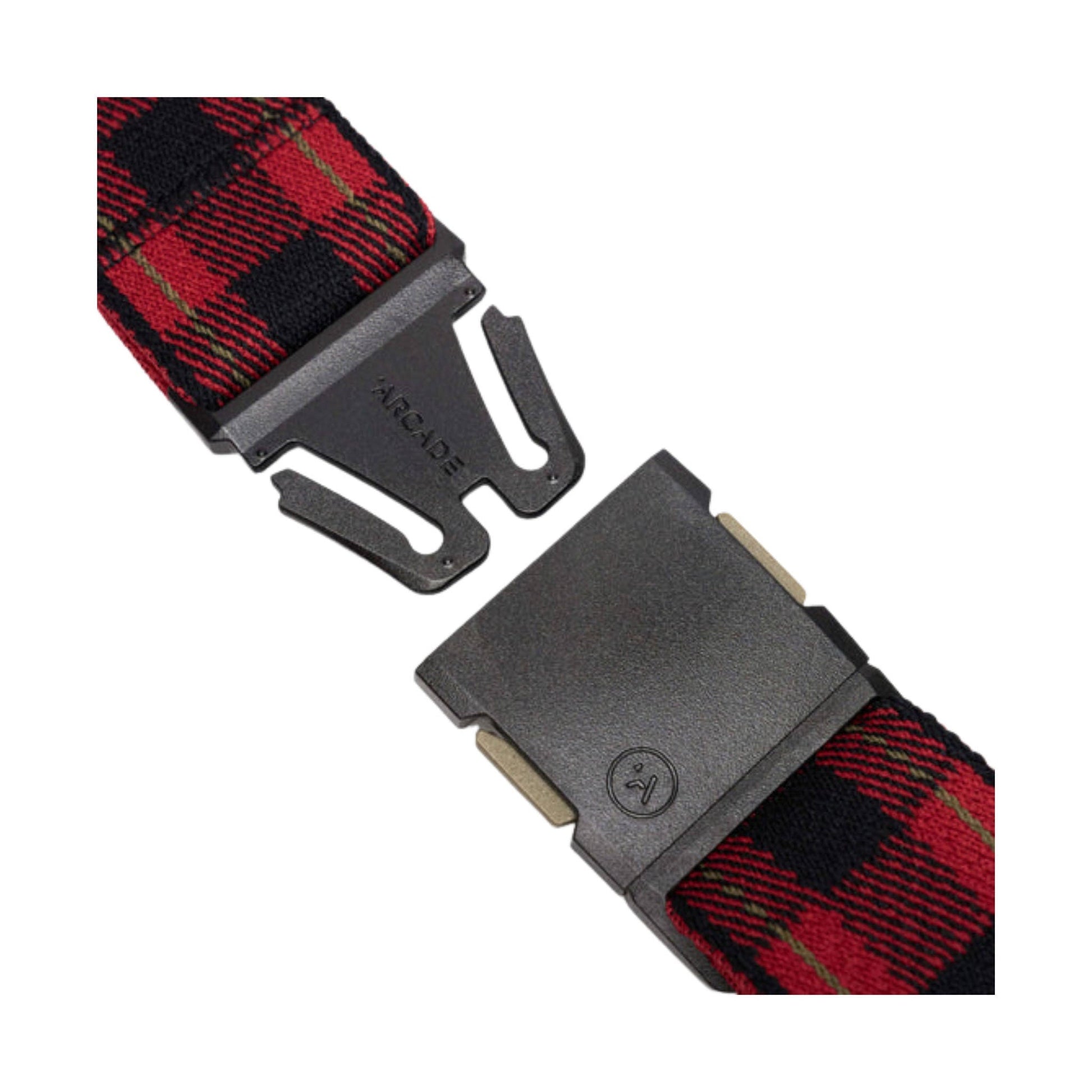 Arcade Plaid Belt - Red/Black by Lenny's Shoe & Apparel