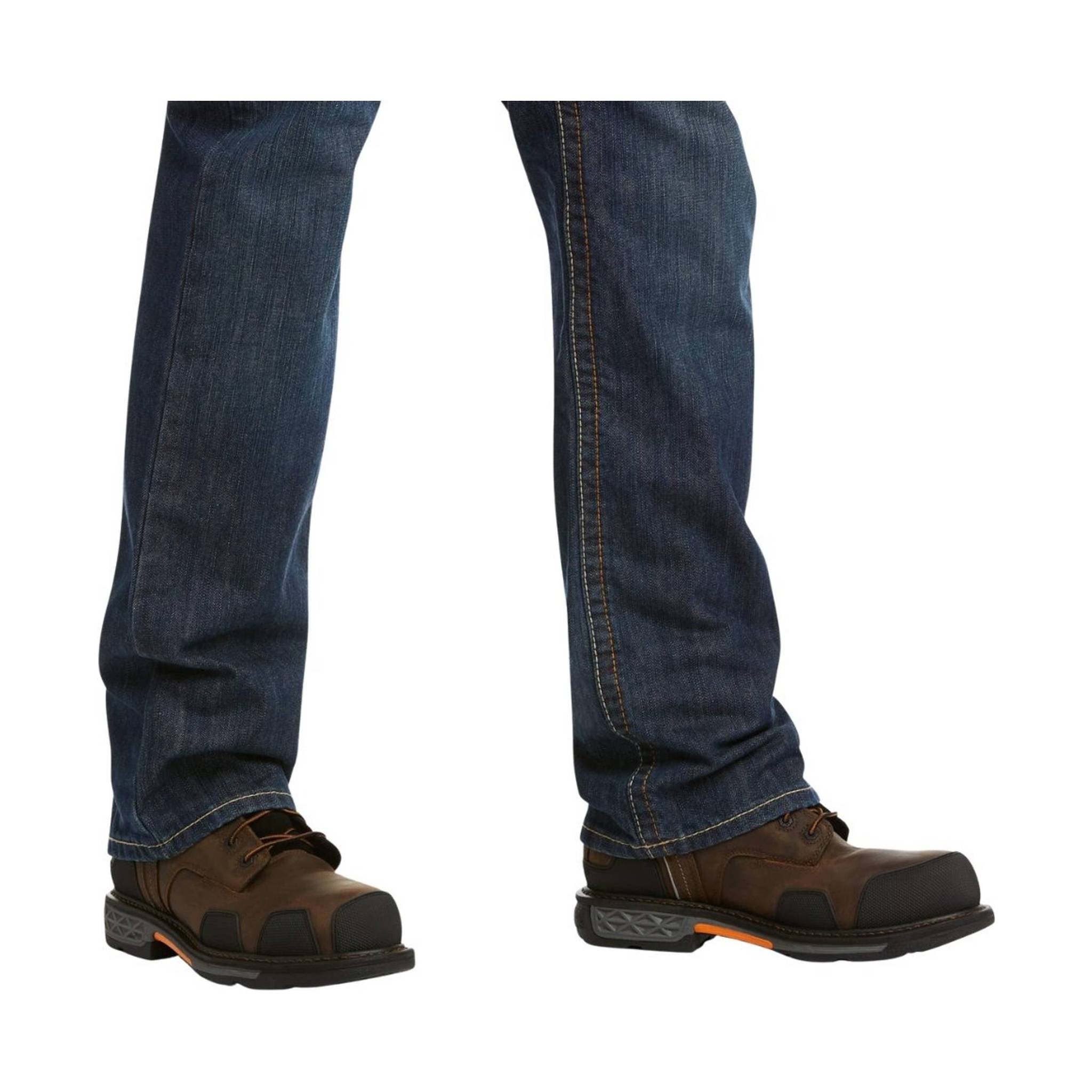 Ariat Men's Flame Resistant M4 Relaxed Basic Boot Cut Jean - Shale by Lenny's Shoe & Apparel