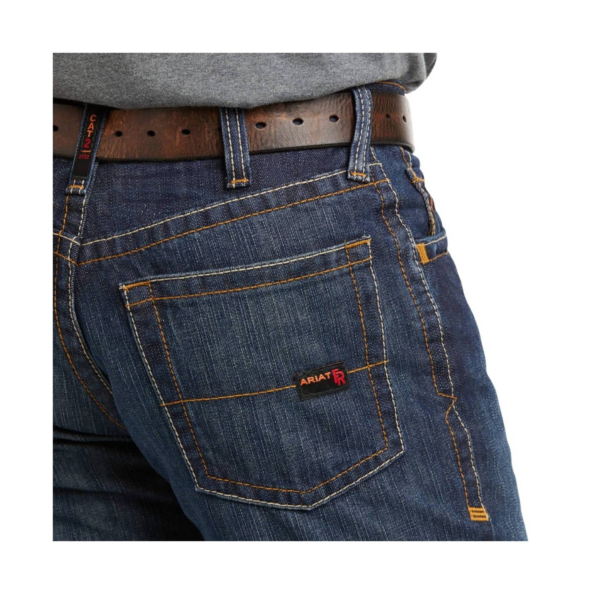 Ariat Men's Flame Resistant M4 Relaxed Basic Boot Cut Jean - Shale by Lenny's Shoe & Apparel