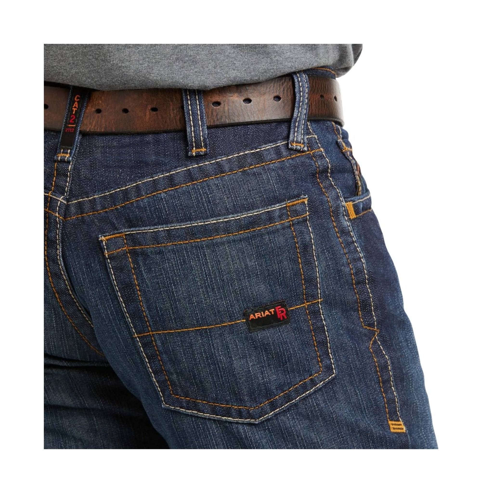 Ariat Men's Flame Resistant M4 Relaxed Basic Boot Cut Jean - Shale by Lenny's Shoe & Apparel